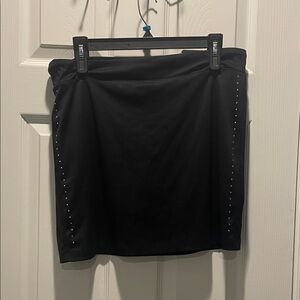 Izod Black Mini Skirt with Stud Accents